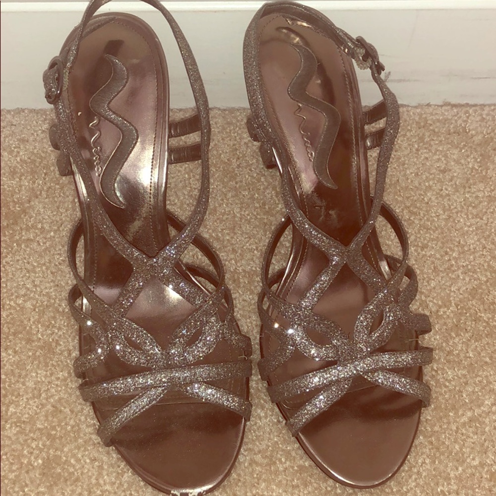 Silver/ Grey “Nina” Heels